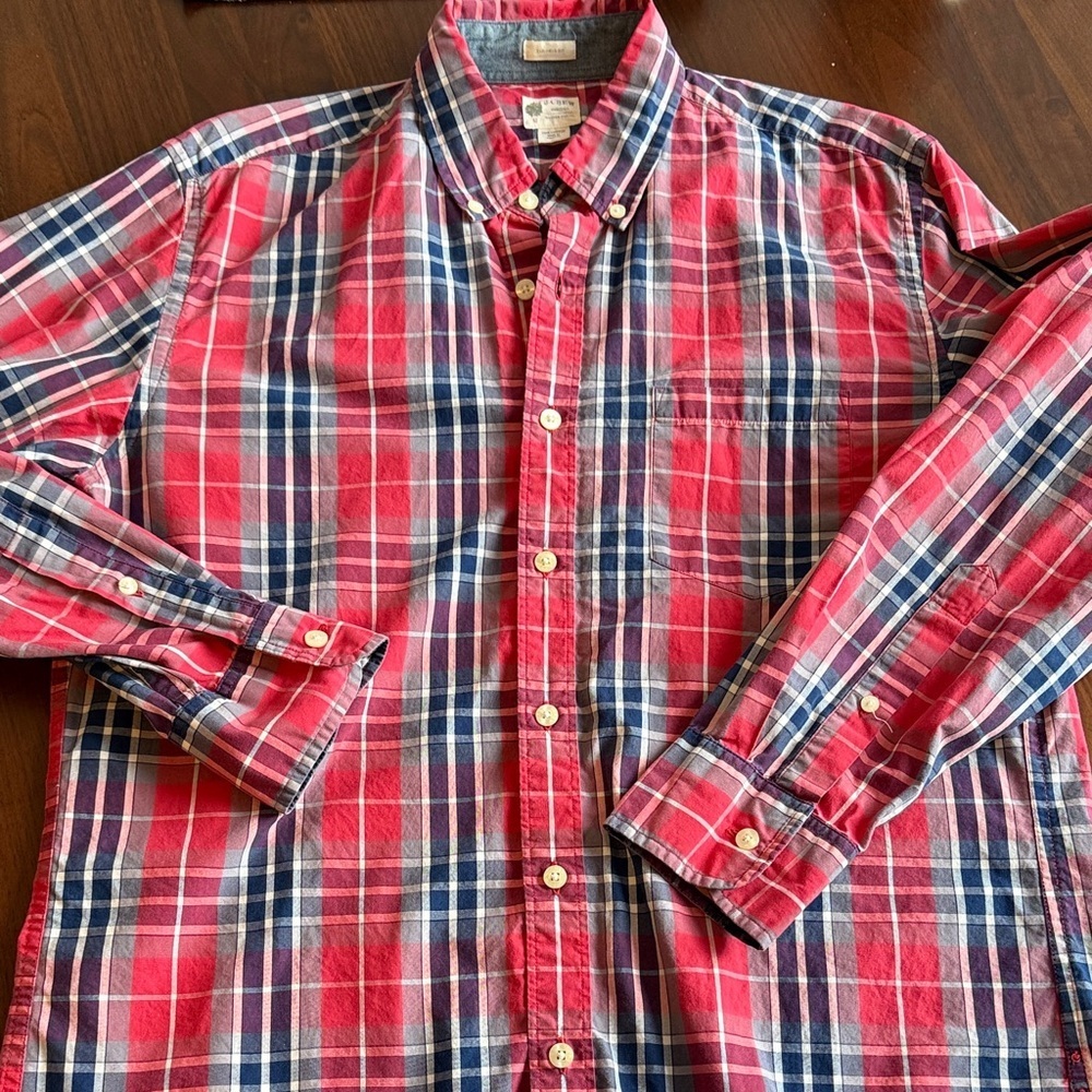 J. Crew - Men's Plaid Shirt - medium